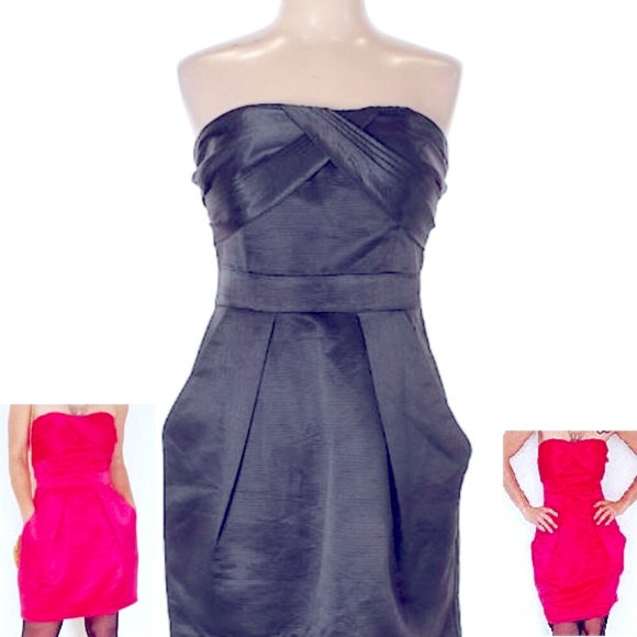 BCBGeneration Black Strapless Dress *with POCKETS* Size 0 - Picture 2 of 15